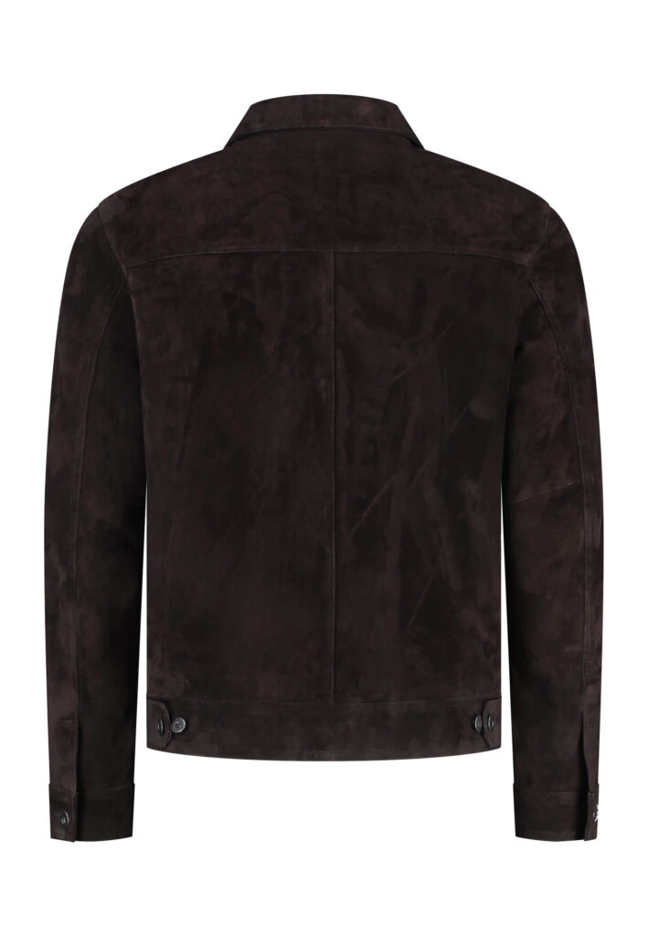 Kent Suede Jacket Chocolate Brown – Classic Men's Suede Outerwear - Image 5
