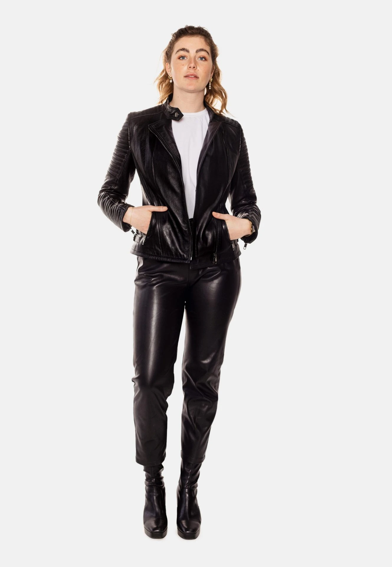 ÉLYSÉE PERFECTO LEATHER JACKET BLACK - SILK EDITION - Image 6