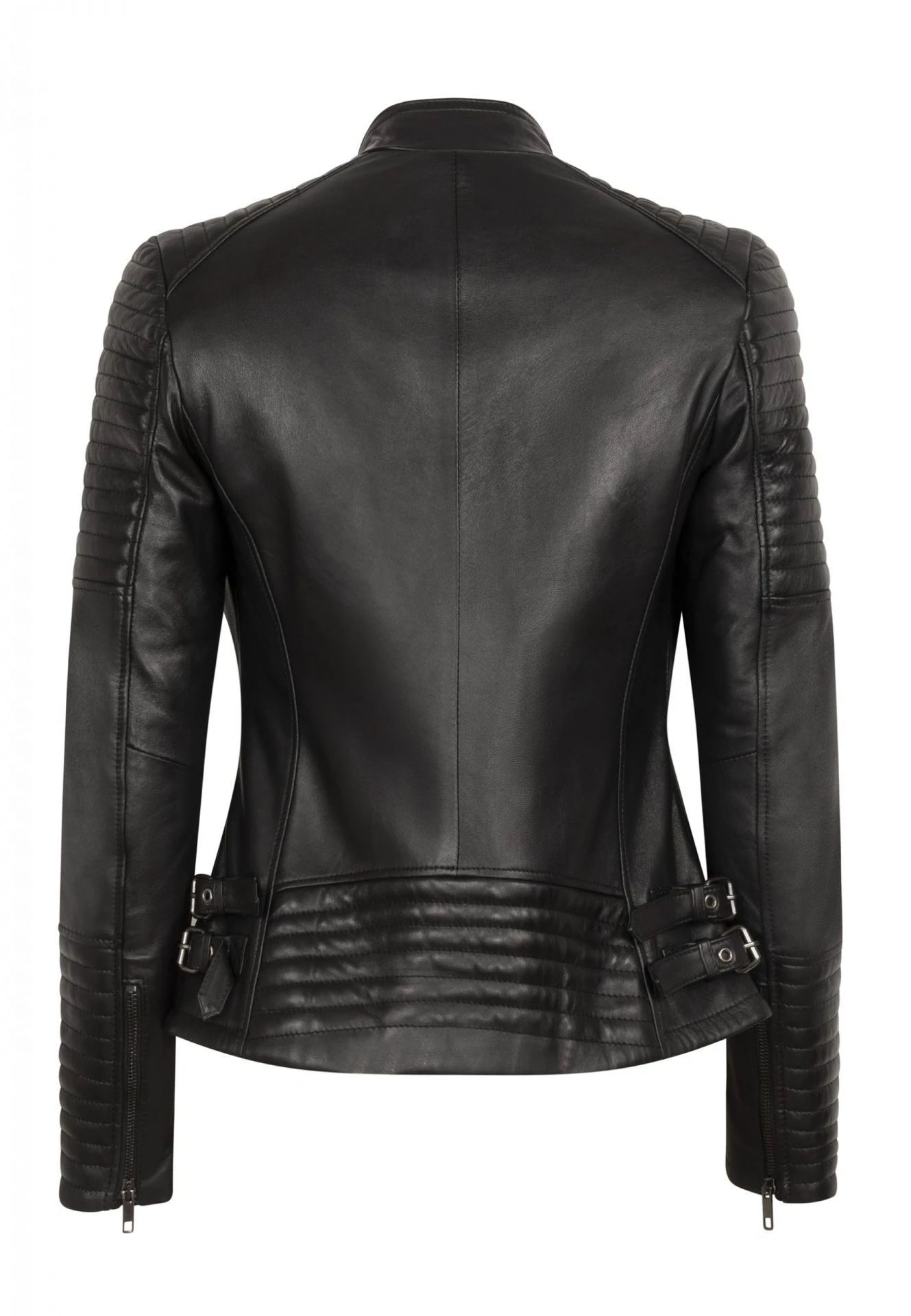 ÉLYSÉE PERFECTO LEATHER JACKET BLACK - SILK EDITION - Image 8