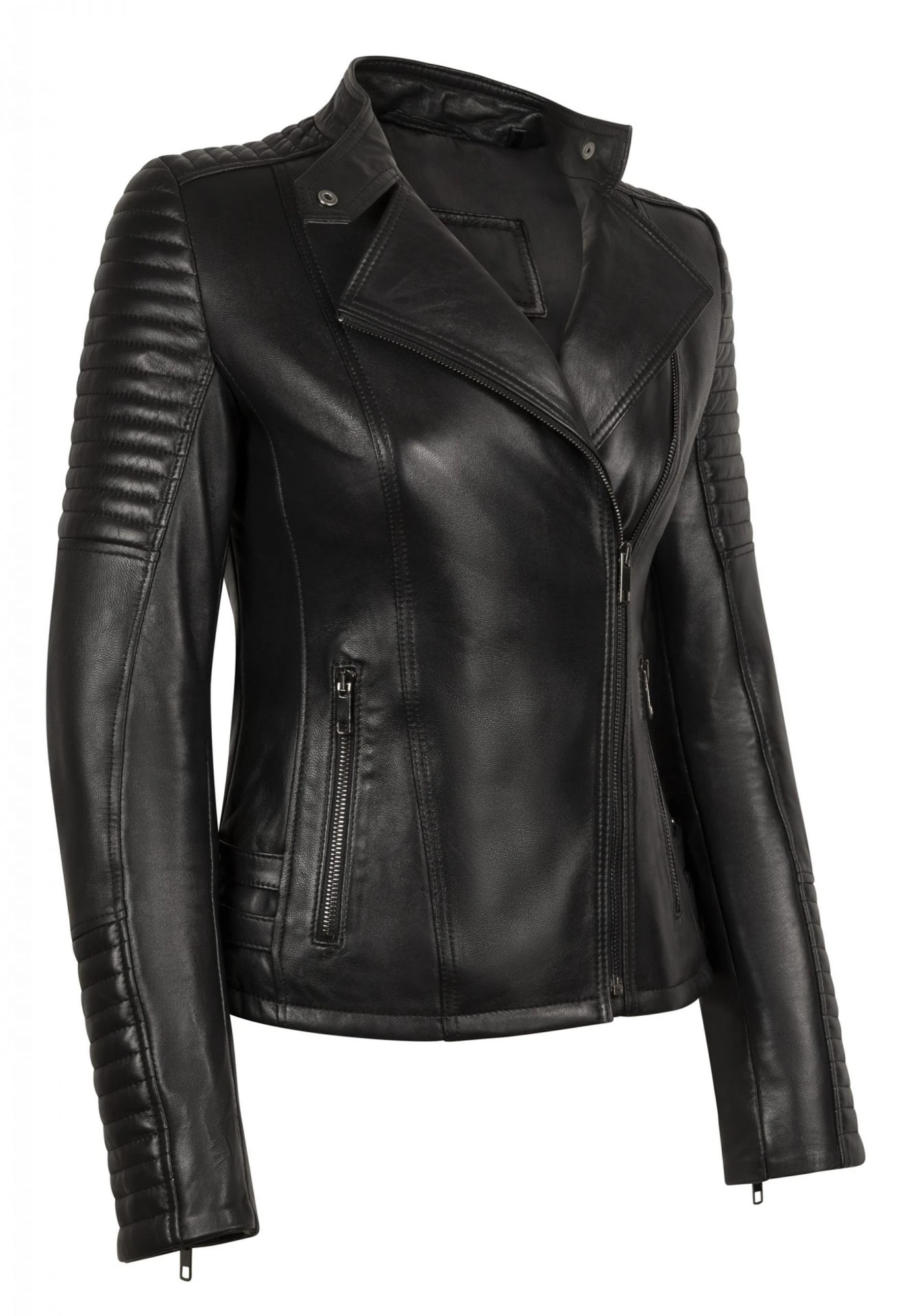 ÉLYSÉE PERFECTO LEATHER JACKET BLACK - SILK EDITION - Image 9
