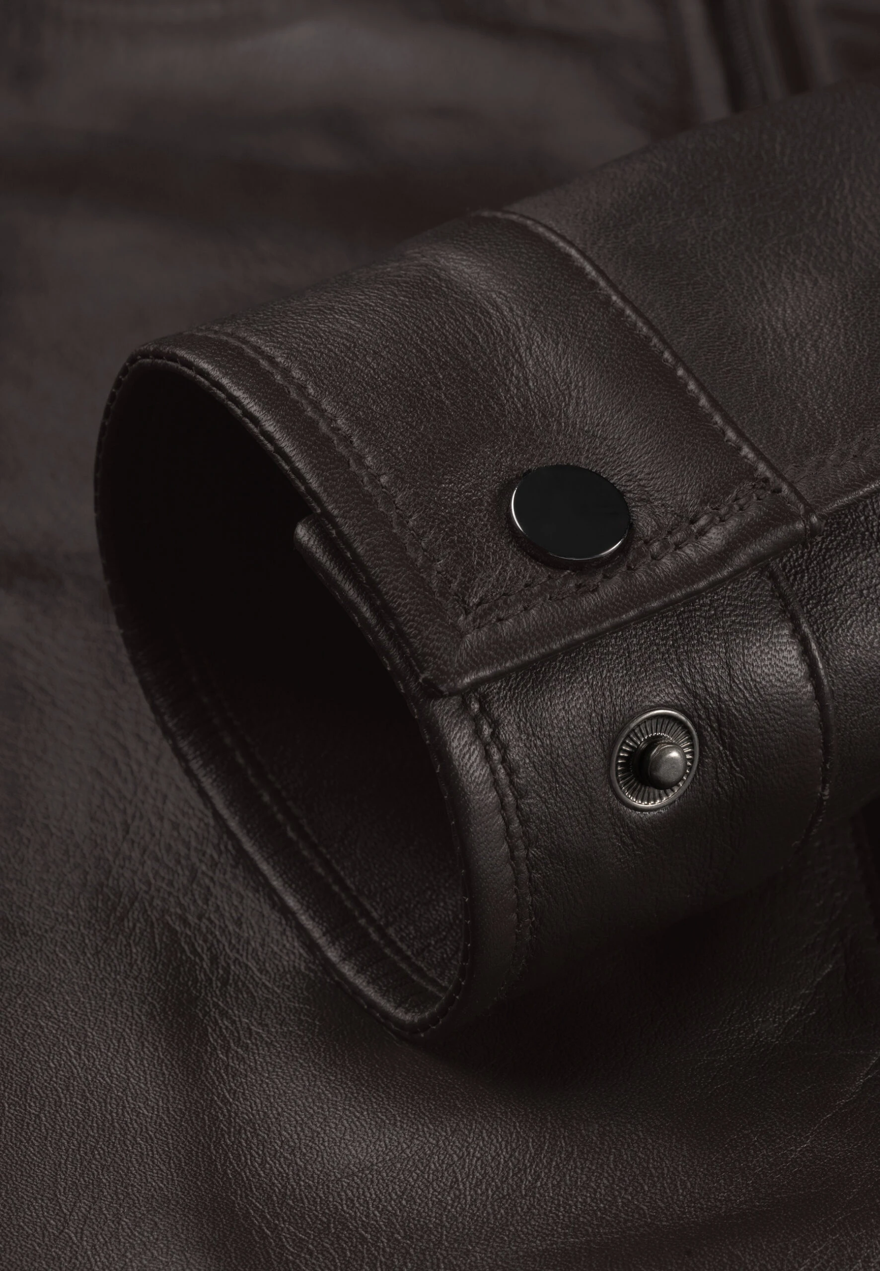 Kent Chocolate Brown Leather Jacket – Classic Genuine Leather for Men - Image 2