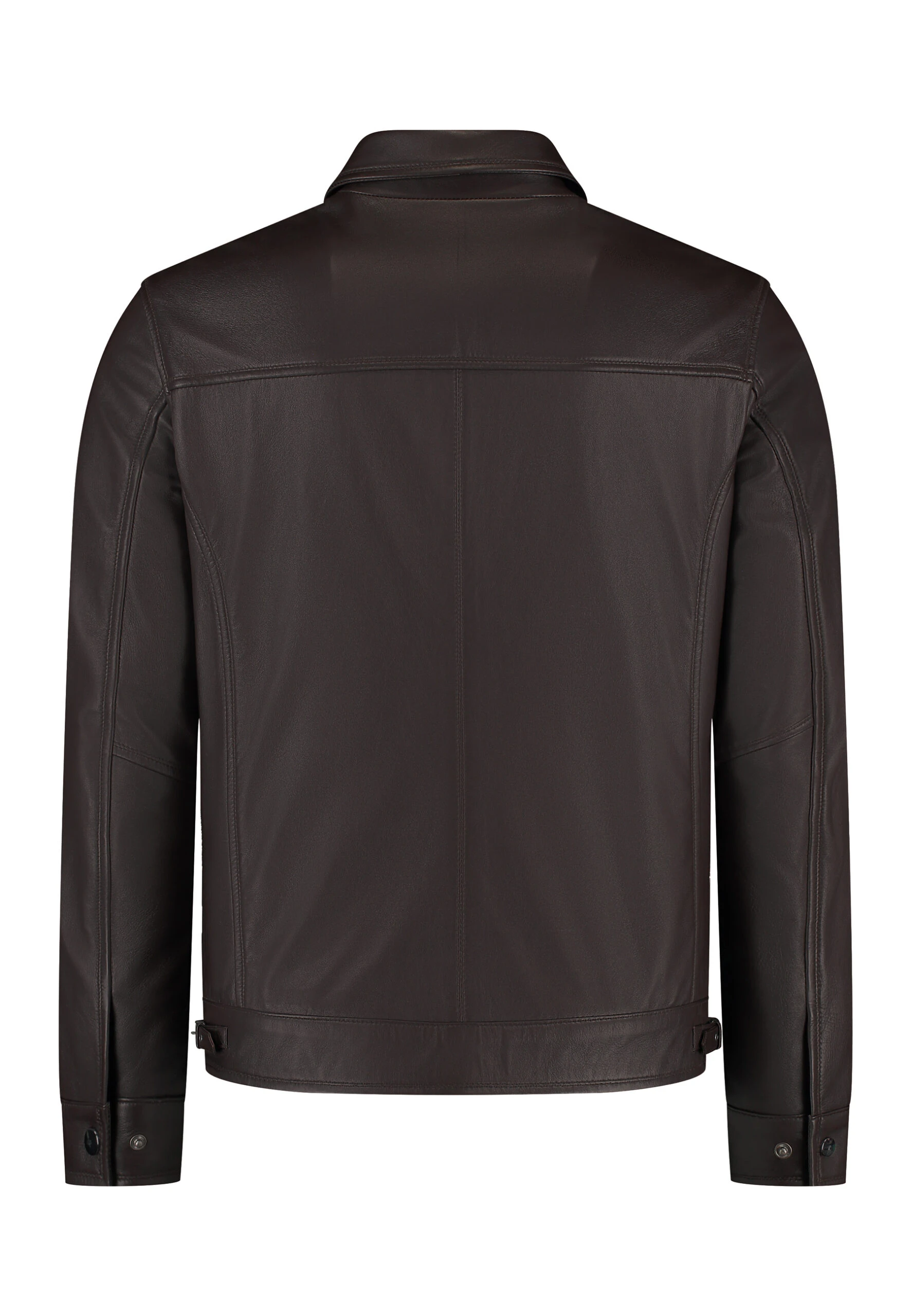 Kent Chocolate Brown Leather Jacket – Classic Genuine Leather for Men - Image 3