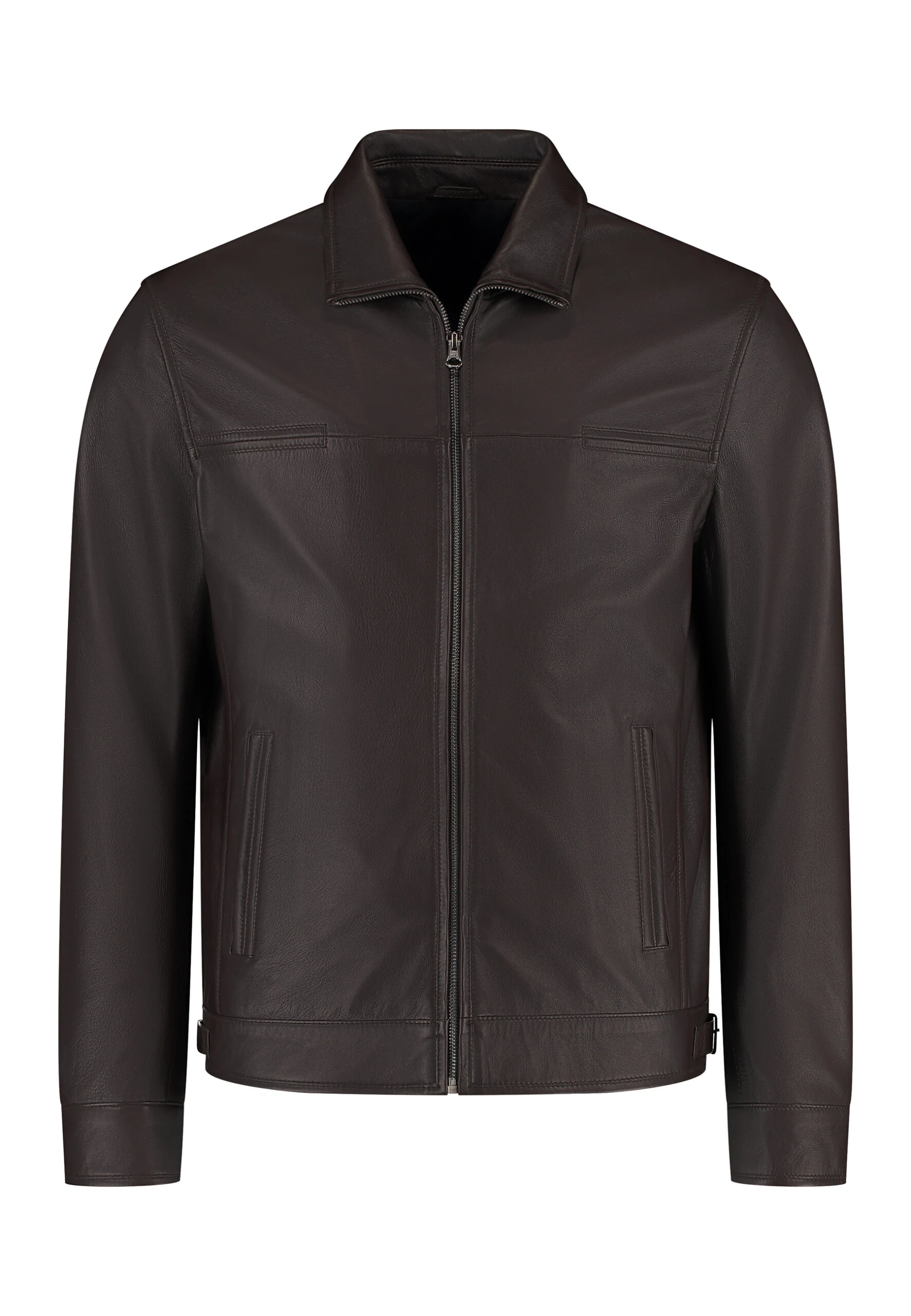 Kent Chocolate Brown Leather Jacket – Classic Genuine Leather for Men - Image 4