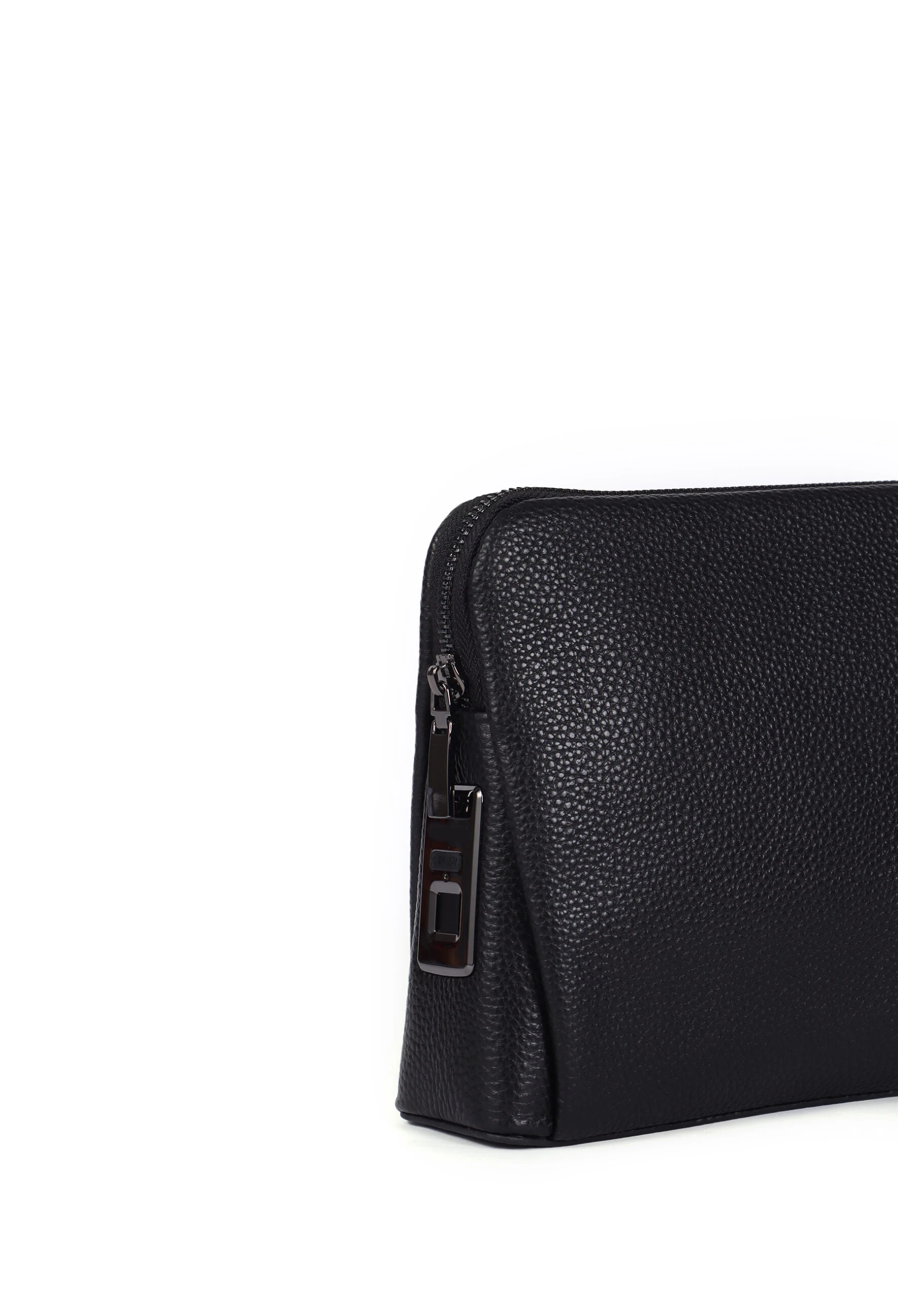 DRACO Fingerprint Leather Handbag Black - Image 3