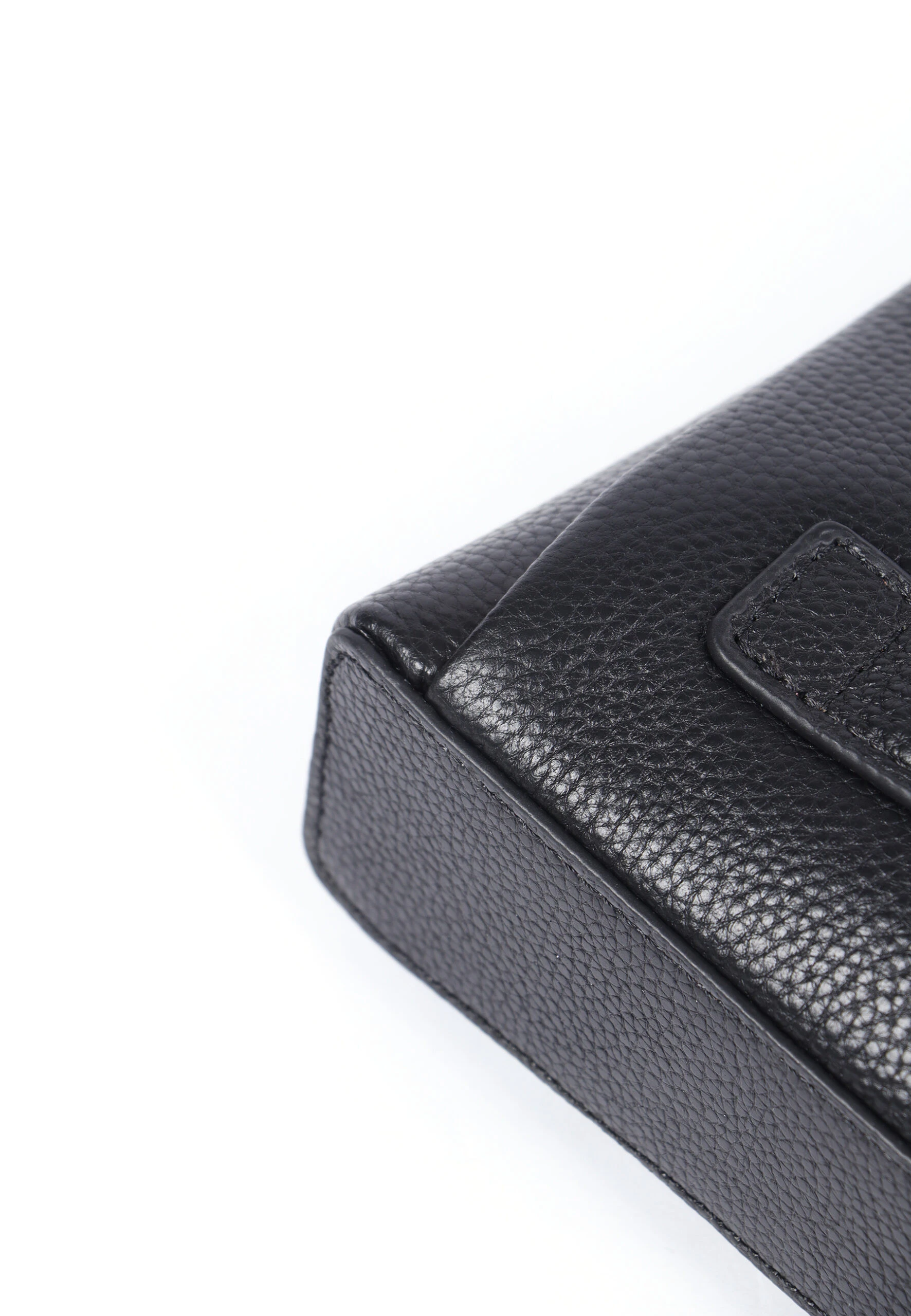 DRACO Fingerprint Leather Handbag Black - Image 10