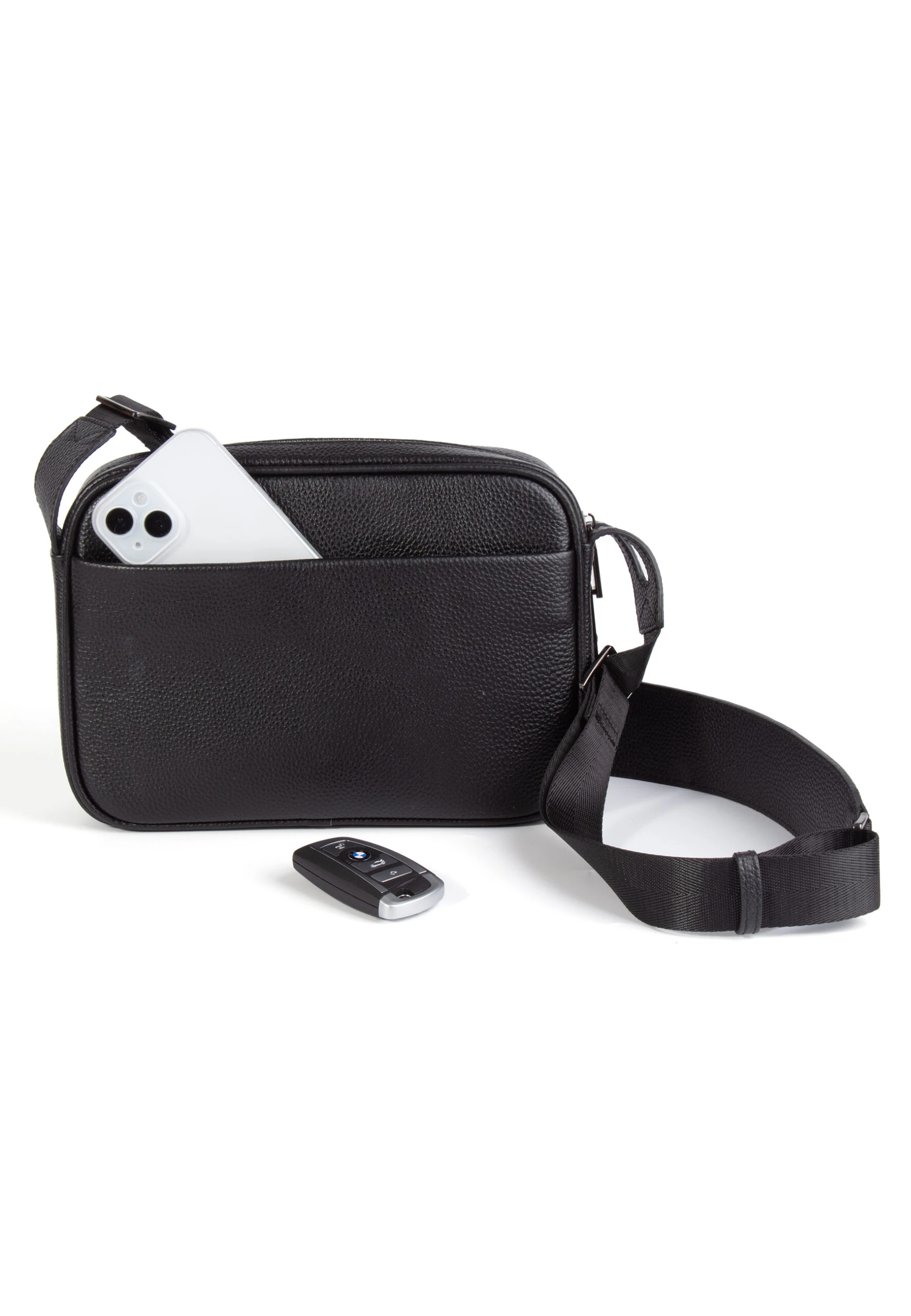 BELLARO FINGERPRINT CROSS BODY LEATHER BAG - Image 3