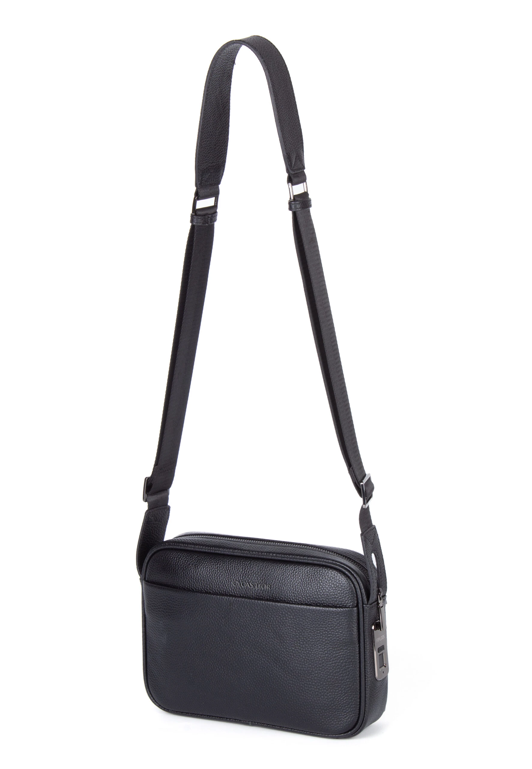 BELLARO FINGERPRINT CROSS BODY LEATHER BAG - Image 4