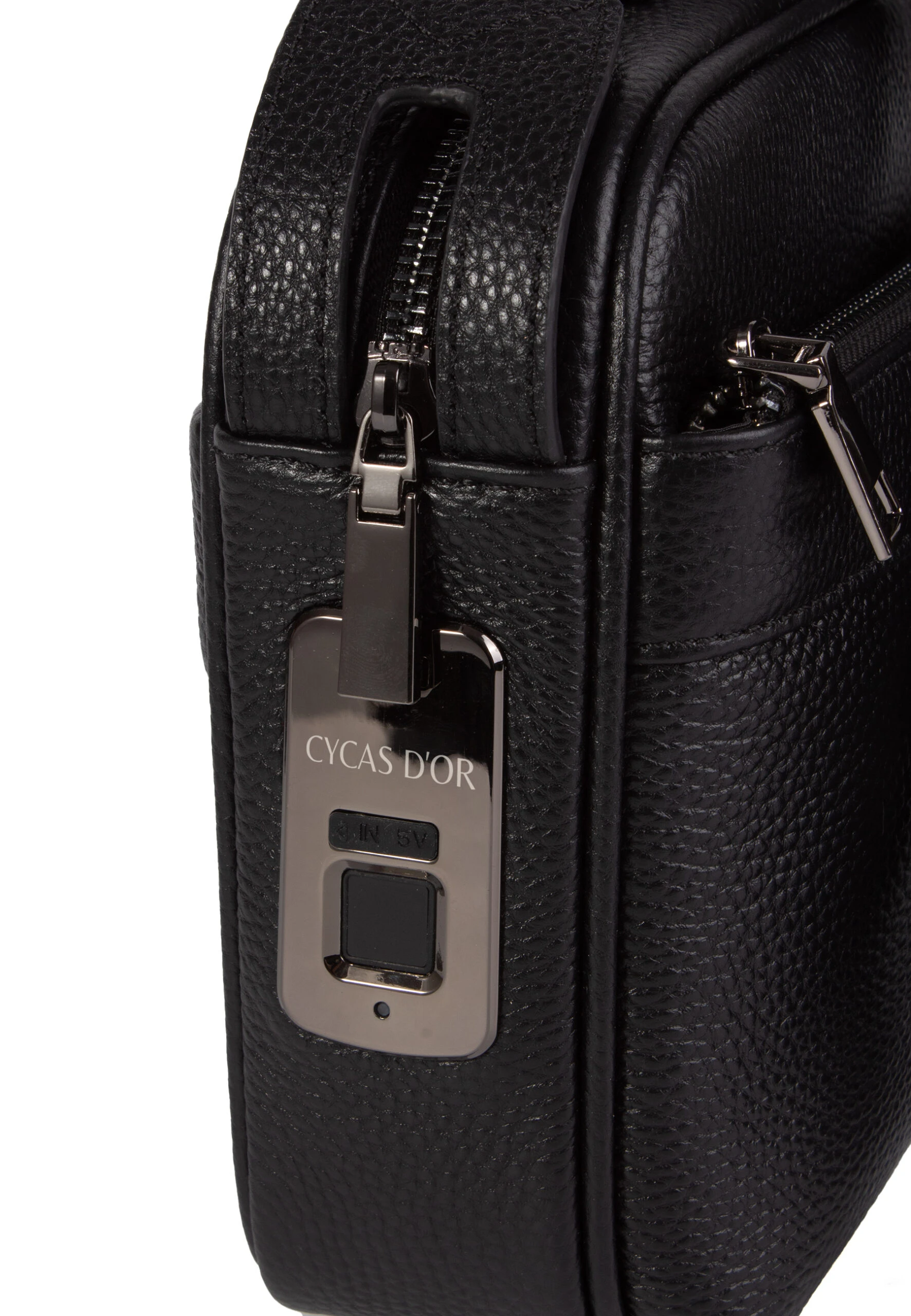 BELLARO FINGERPRINT CROSS BODY LEATHER BAG - Image 5