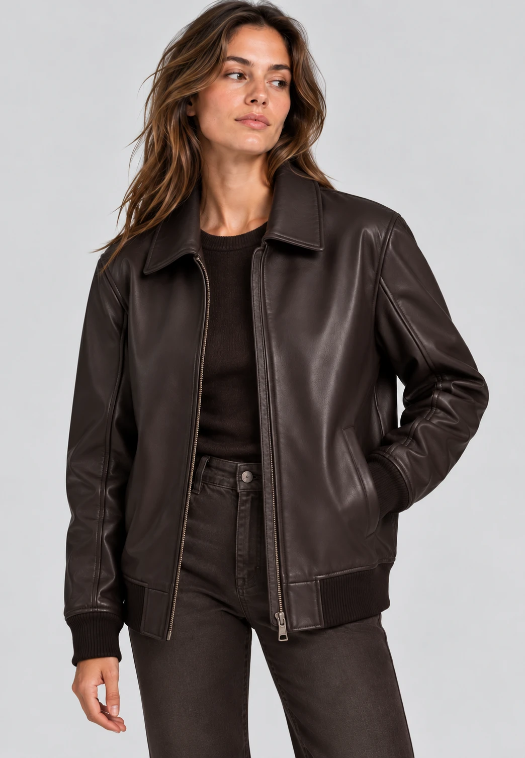 L'Aviatrice Heritage du Commandant | L’AVIATRICE OVERSIZED - Brun chocolat - Image de la galerie