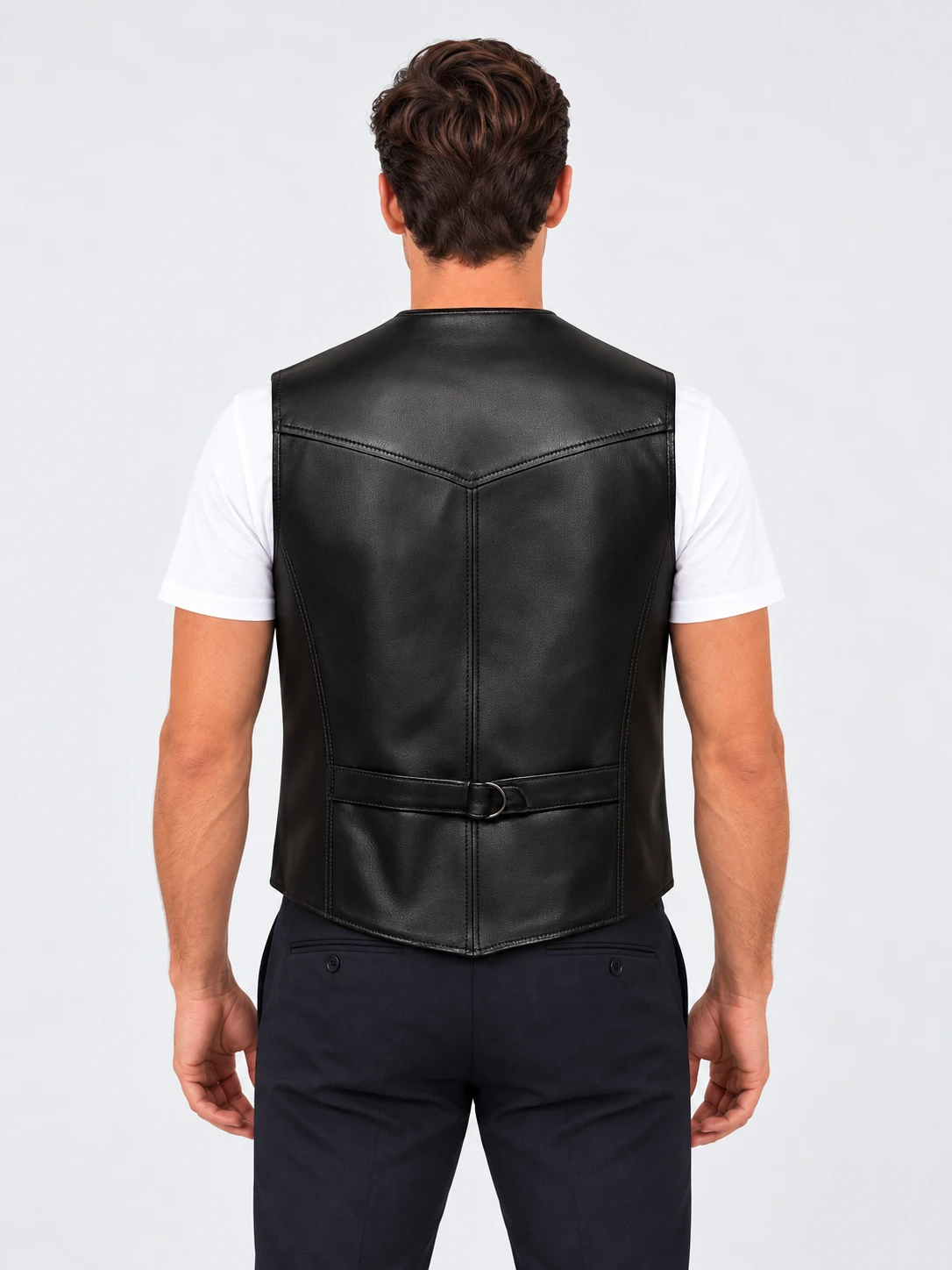 CAVALIER HERITAGE LEATHER GILET - Gallery Image