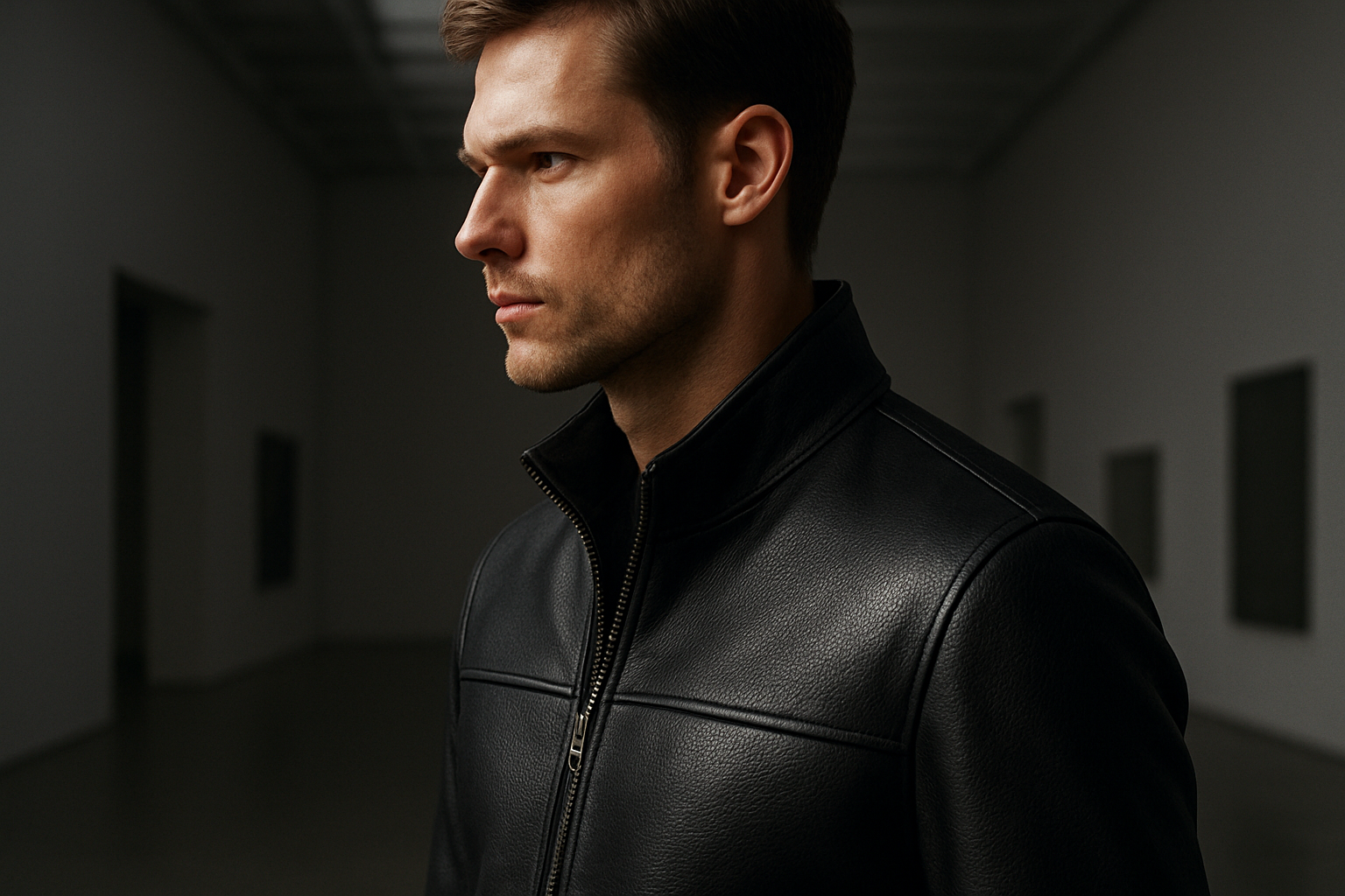 Premium Cycasdor editorial image for Transforming Your Wardrobe: The Business Casual Leather Jacket for Men