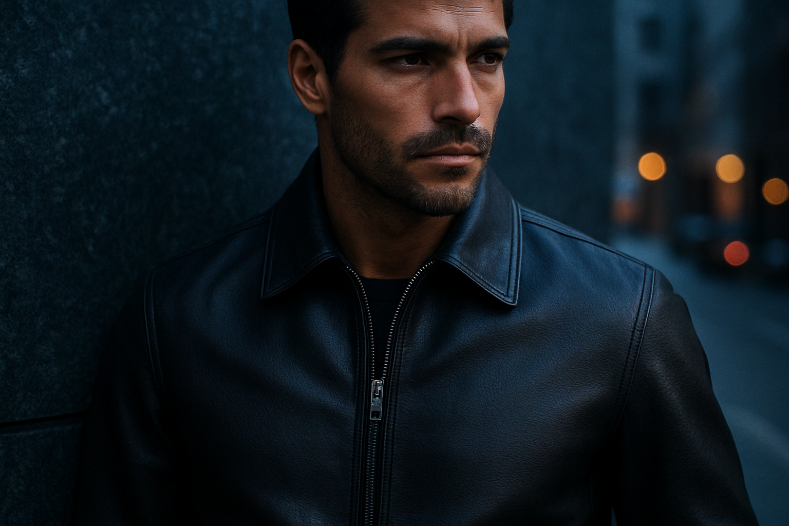 Premium Cycasdor editorial image for Why Every Man Needs a Leather Bomber Jacket in His Wardrobe