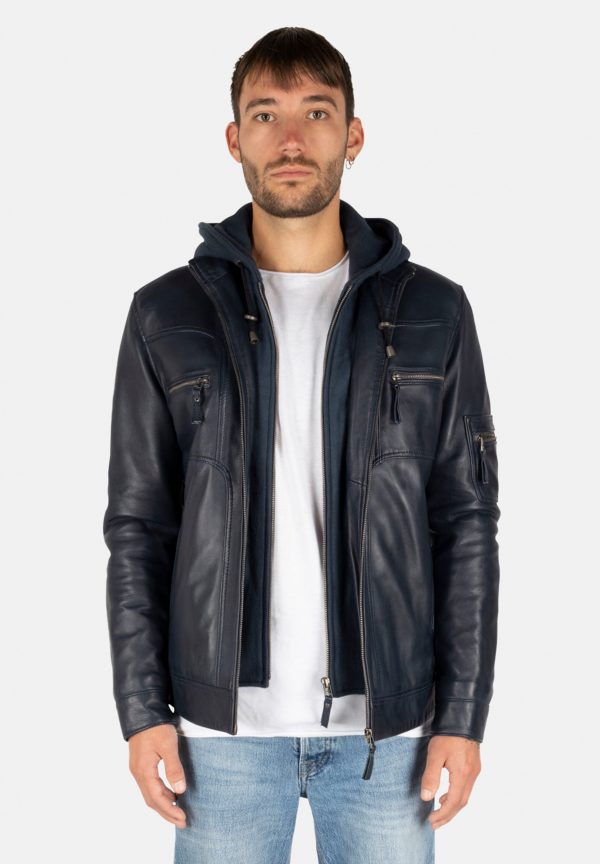 Urban Royal Blue leather jacket